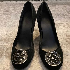 Suede Tory Burch wedges